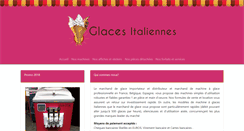 Desktop Screenshot of glaces-italiennes.com