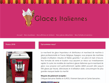 Tablet Screenshot of glaces-italiennes.com